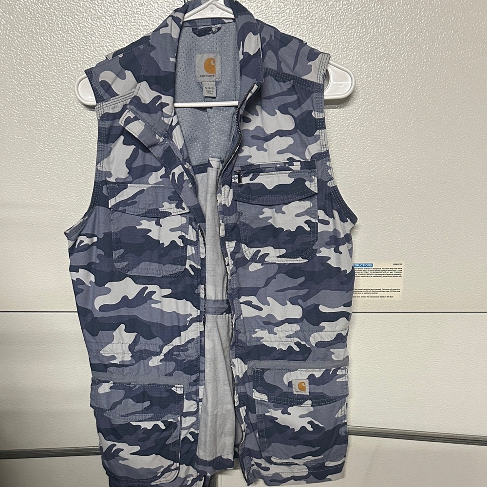 Carhartt Blue Camo Vest